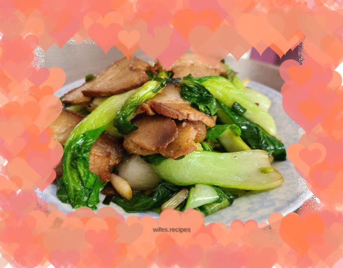 Stir-fried braised pork with vegetables