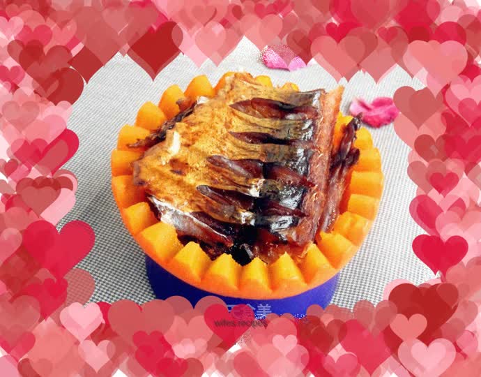 Dongting Fish Steamed Pumpkin