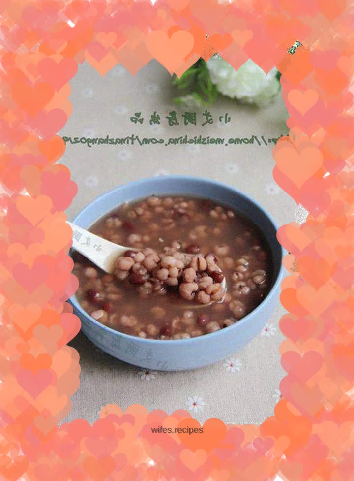 Barley and red bean soup