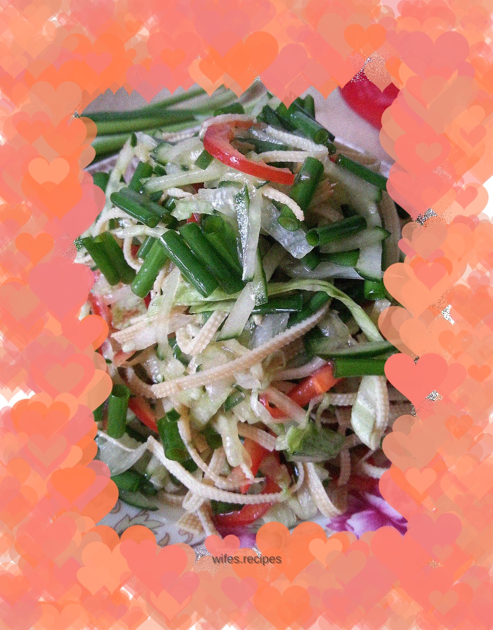 Ginger oil mixed vegetables