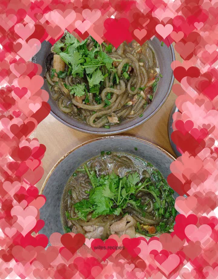 Homemade hot and sour noodles