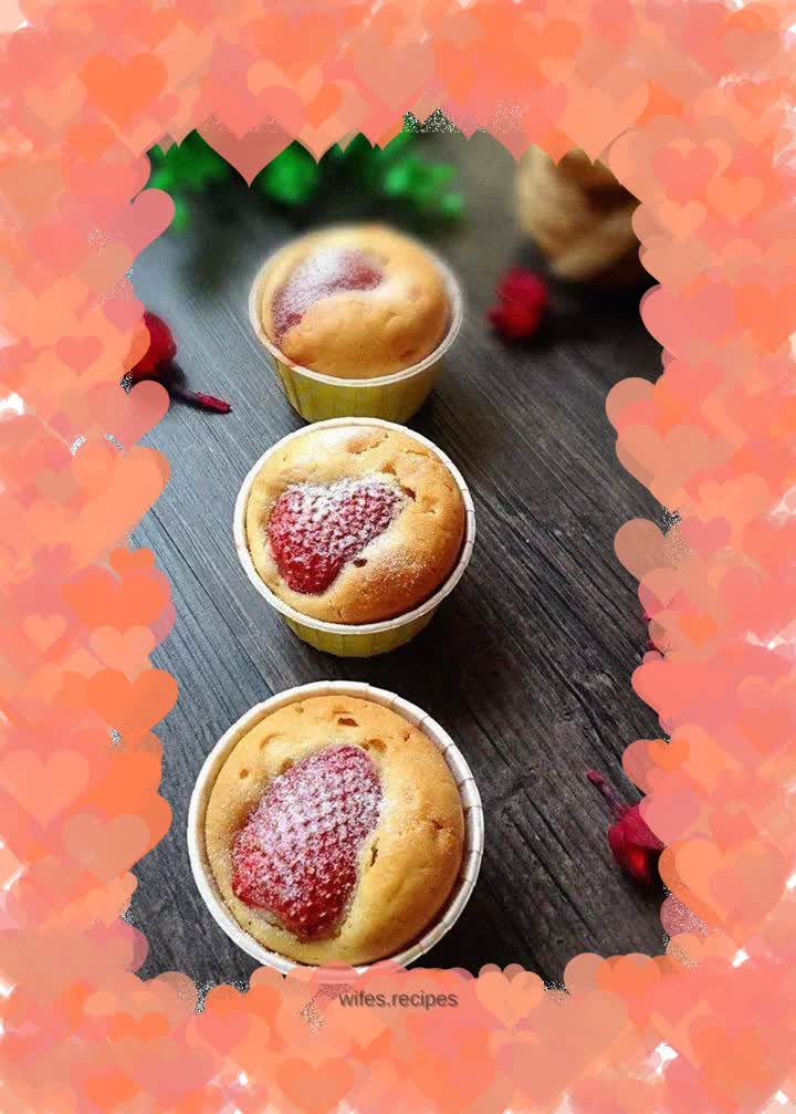 Strawberry Muffin Cake