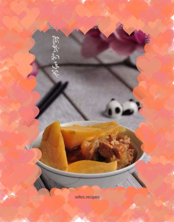 Braised bamboo shoots with tube bone