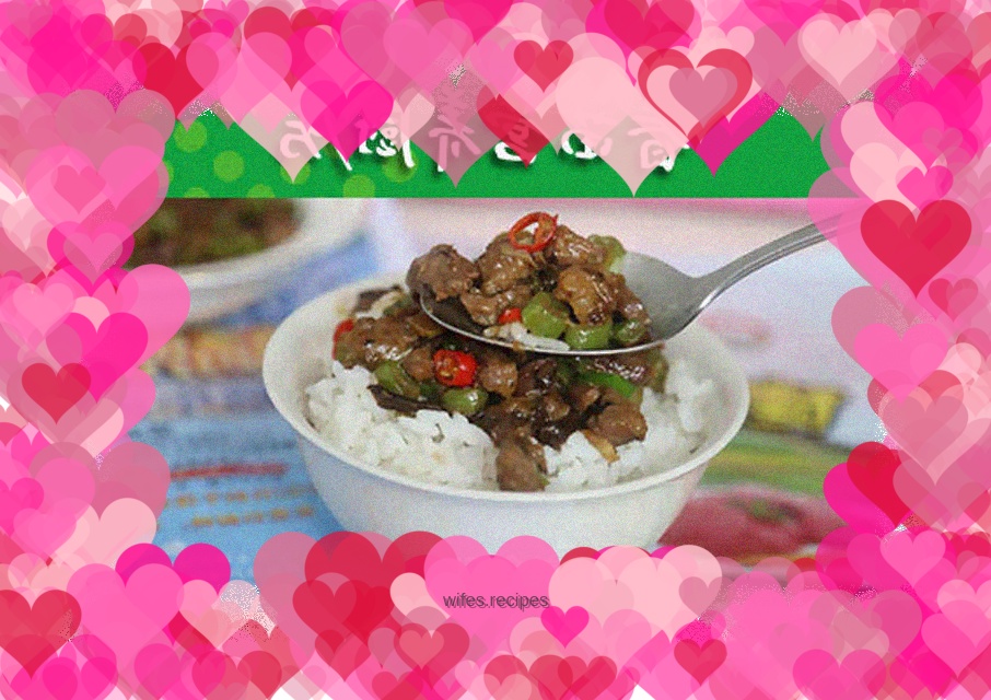 Stir-fried beef cubes with green beans