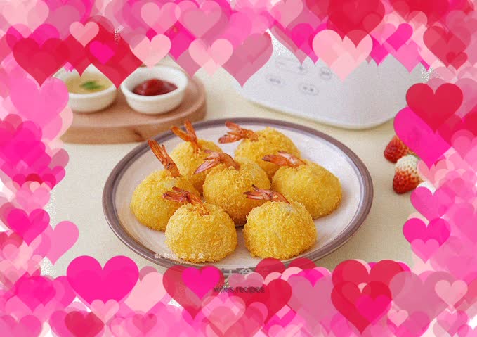 Golden Cheese Shrimp Balls