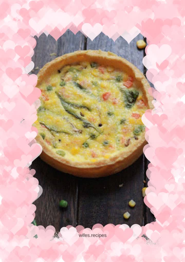 【Tomato Recipe】Vegetable Custard Tart - convenient, fast and nutritious