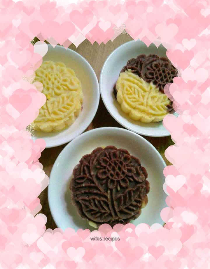 Red bean and mung bean cake