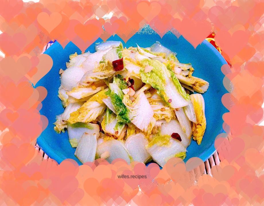 Hot and sour baby cabbage