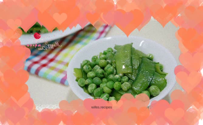 Stir-fried pea pods