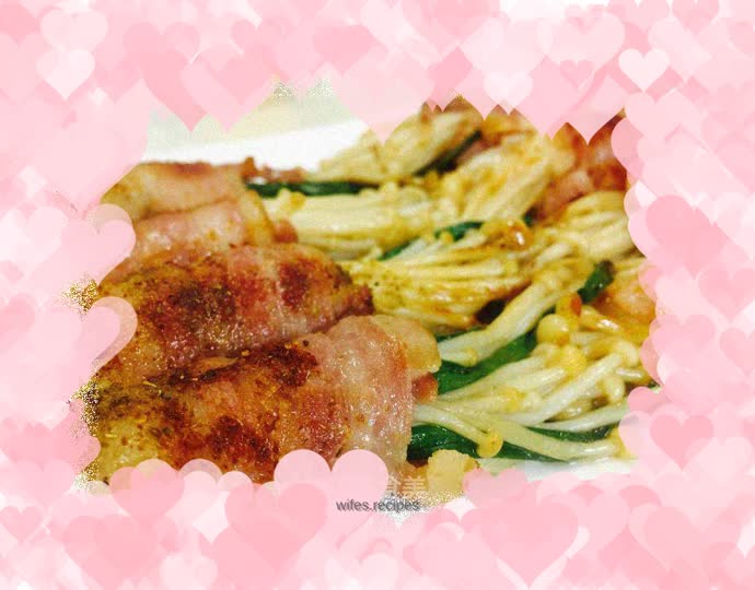 Bacon and Golden Needle Rolls