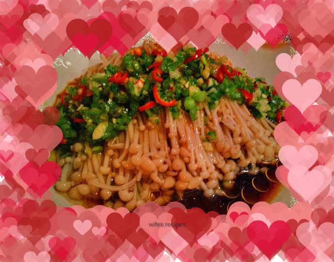 Garlic Spicy Enoki Mushrooms