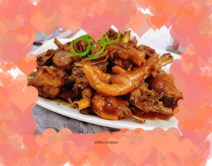 Braised chicken with soy sauce