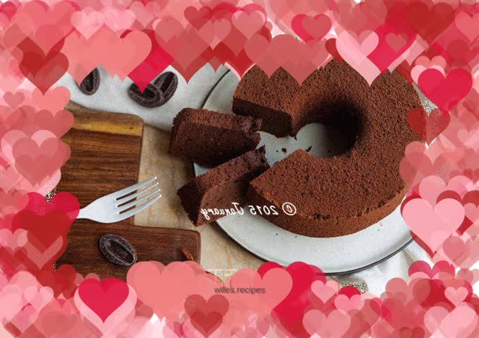 Chocolate chiffon cake