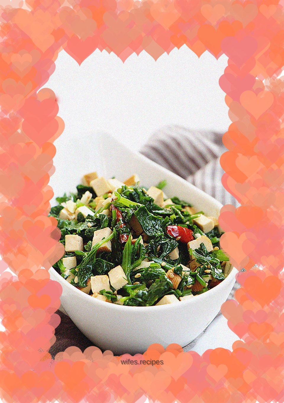 Celery leaves mixed with dried fragrant spices