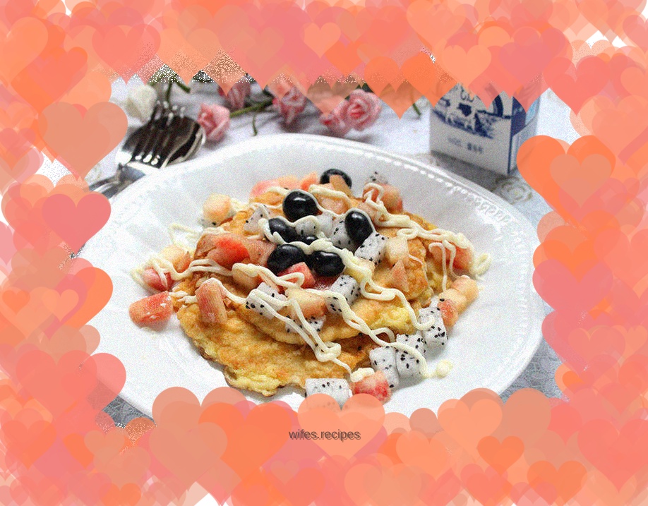 Fruit egg pancake