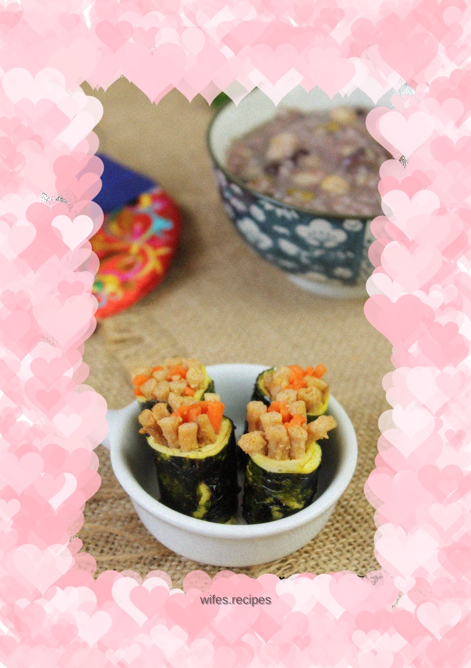 Soy protein silk seaweed roll