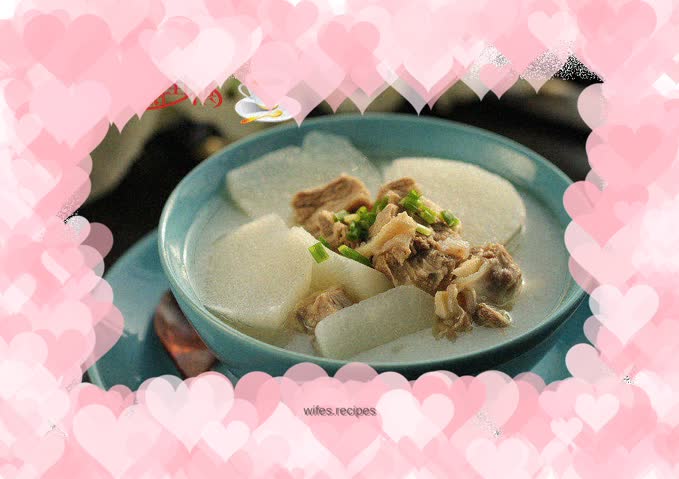 Mutton and white radish soup