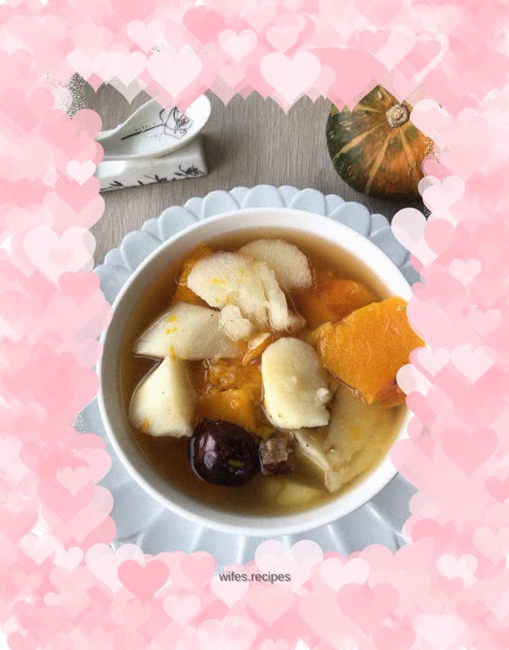Boiled pumpkin with yam