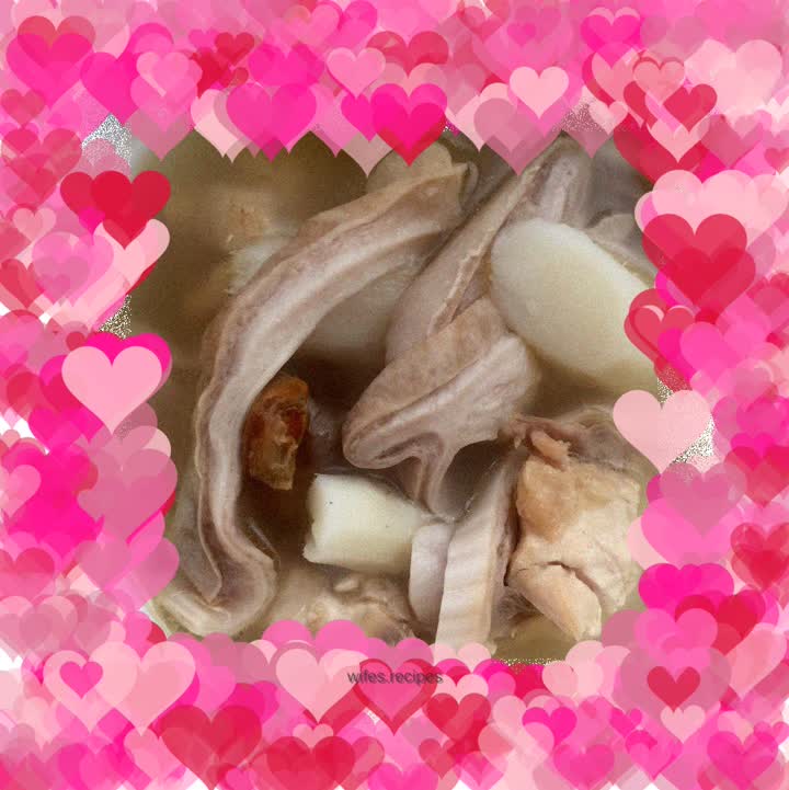 Pork belly and stewed old hen