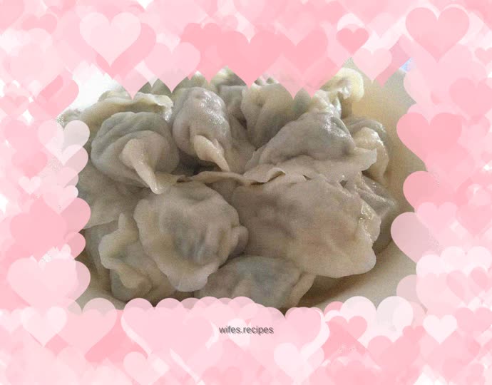 Leek, egg and pork dumplings