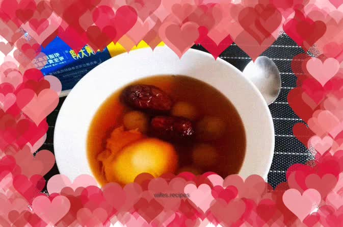 Boiled Longan with Soft-boiled Egg