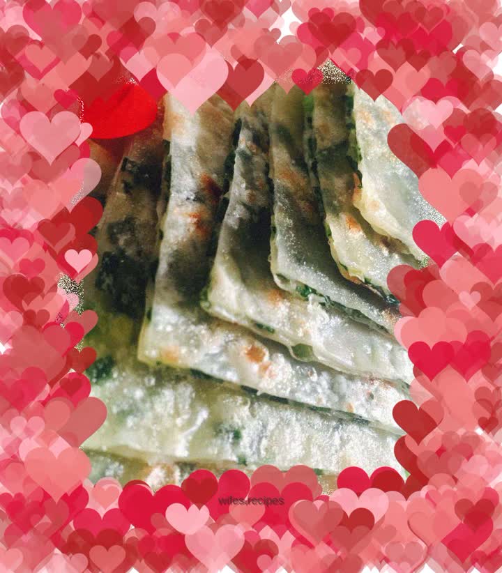 Simple version of scallion pancake