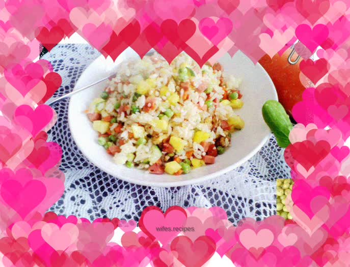 My daughter likes it very much - Fruit and Vegetable Fried Rice