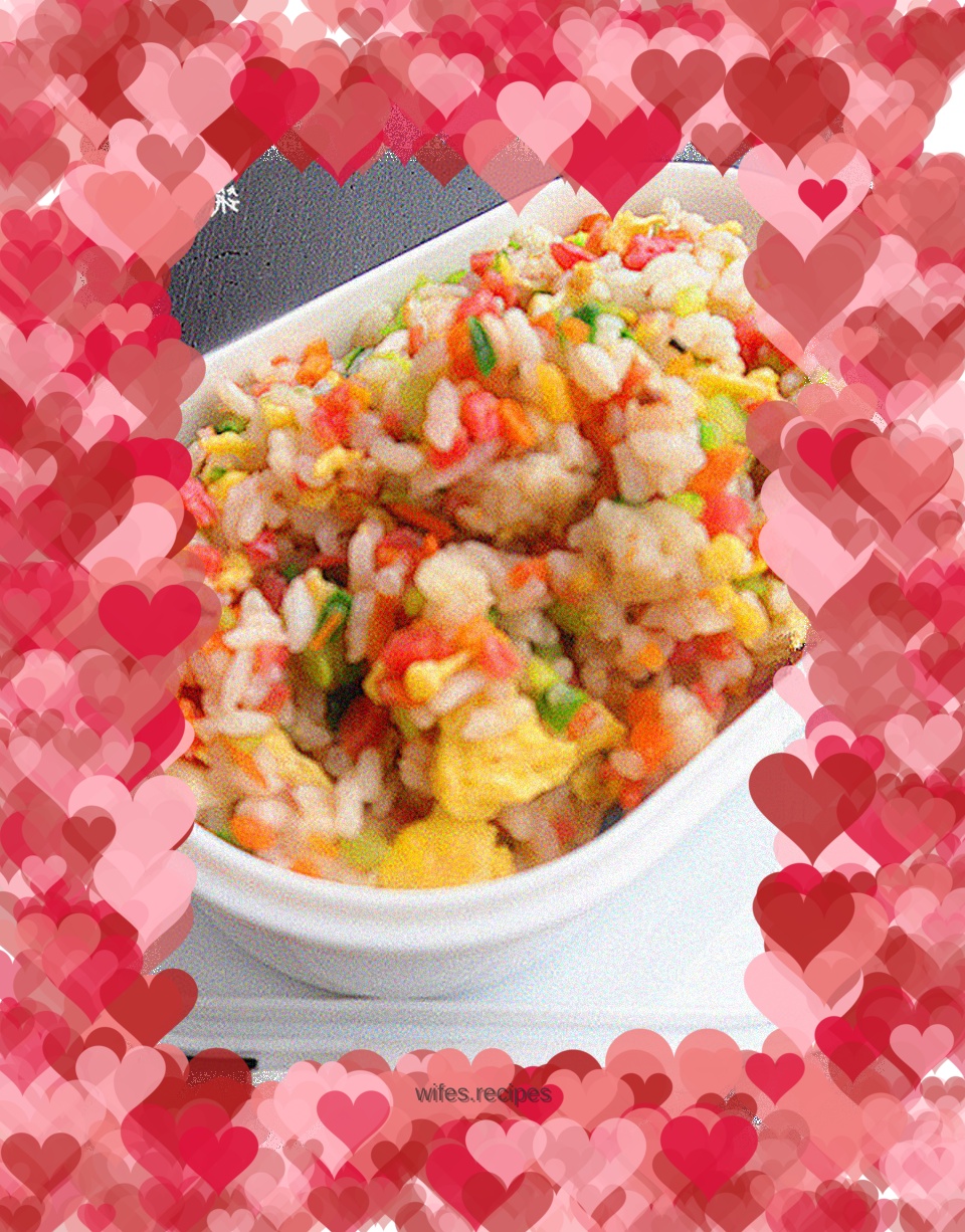 "Colorful Fried Rice"----a gorgeous twist on leftover rice