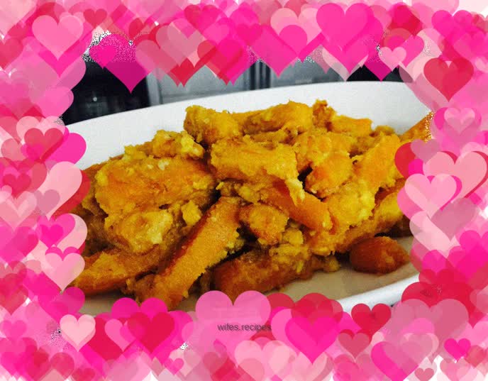 Braised Pumpkin with Salted Egg Yolk