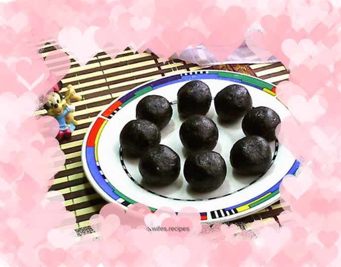 Black sesame glutinous rice balls filling