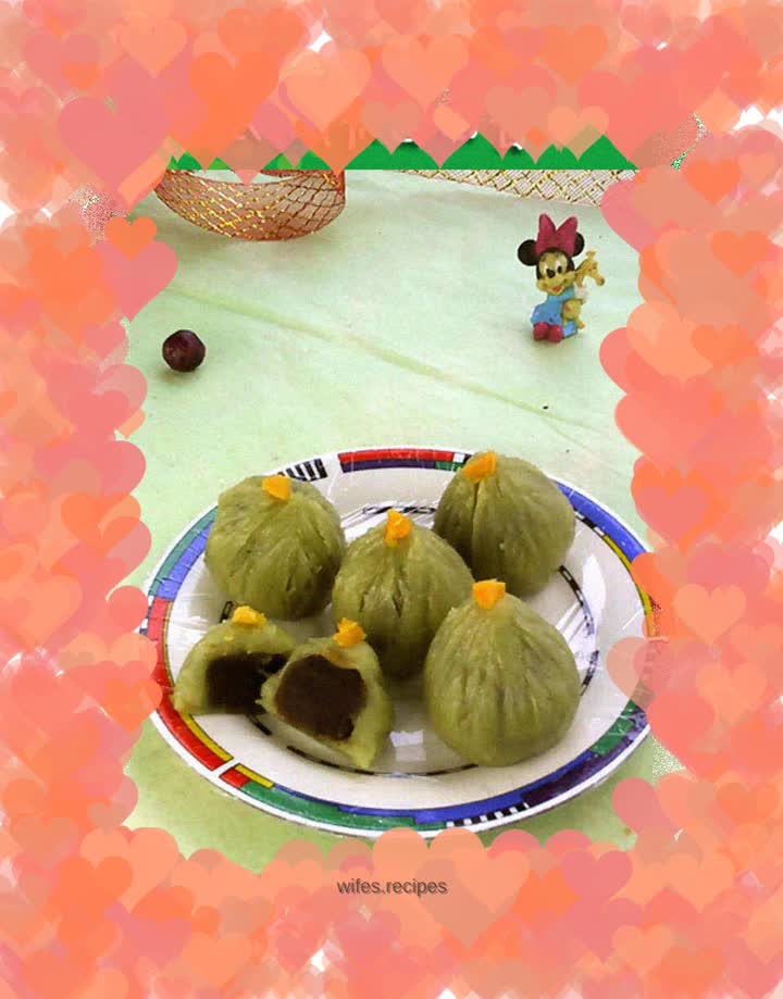 Mung Bean Paste Matcha Tea Towel Twist