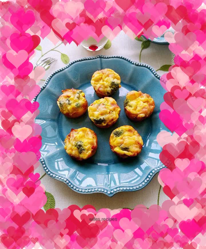 Cheese Bacon Vegetable Baked Egg