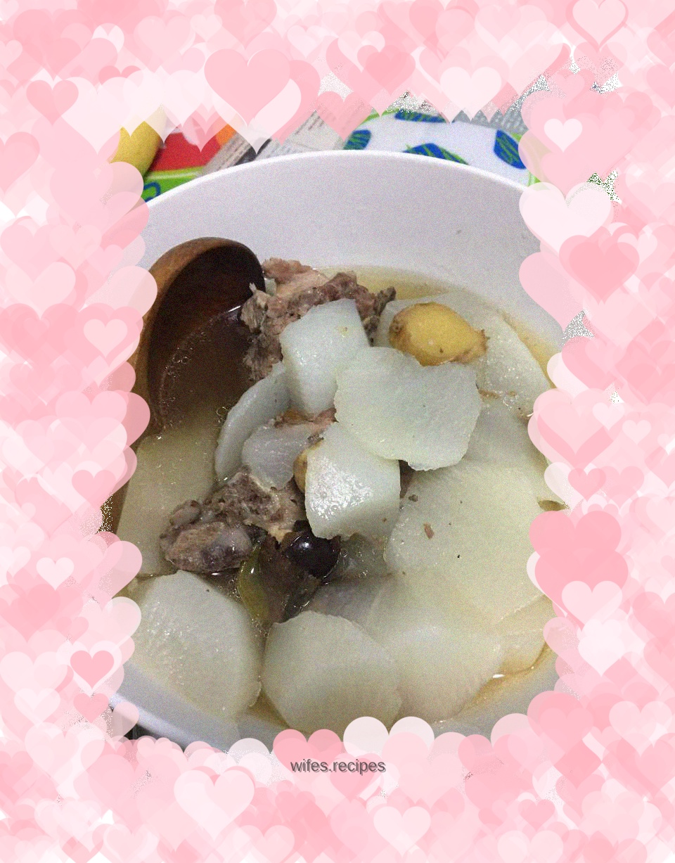 Coel bone radish soup