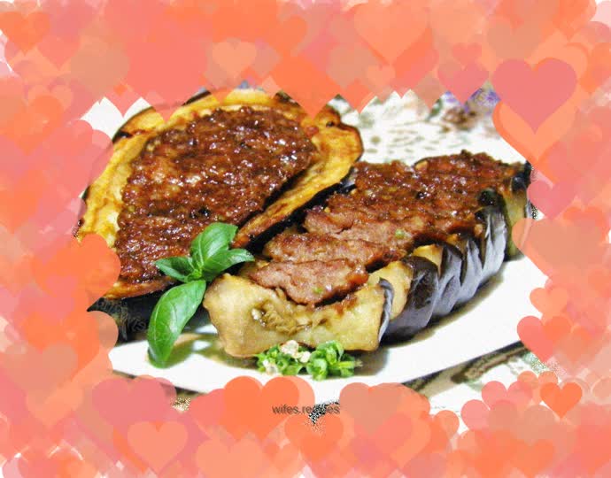 [Creative Dishes Series: Old Dishes Made Newly, Very Different] Teriyaki Minced Pork Stuffed Eggplant