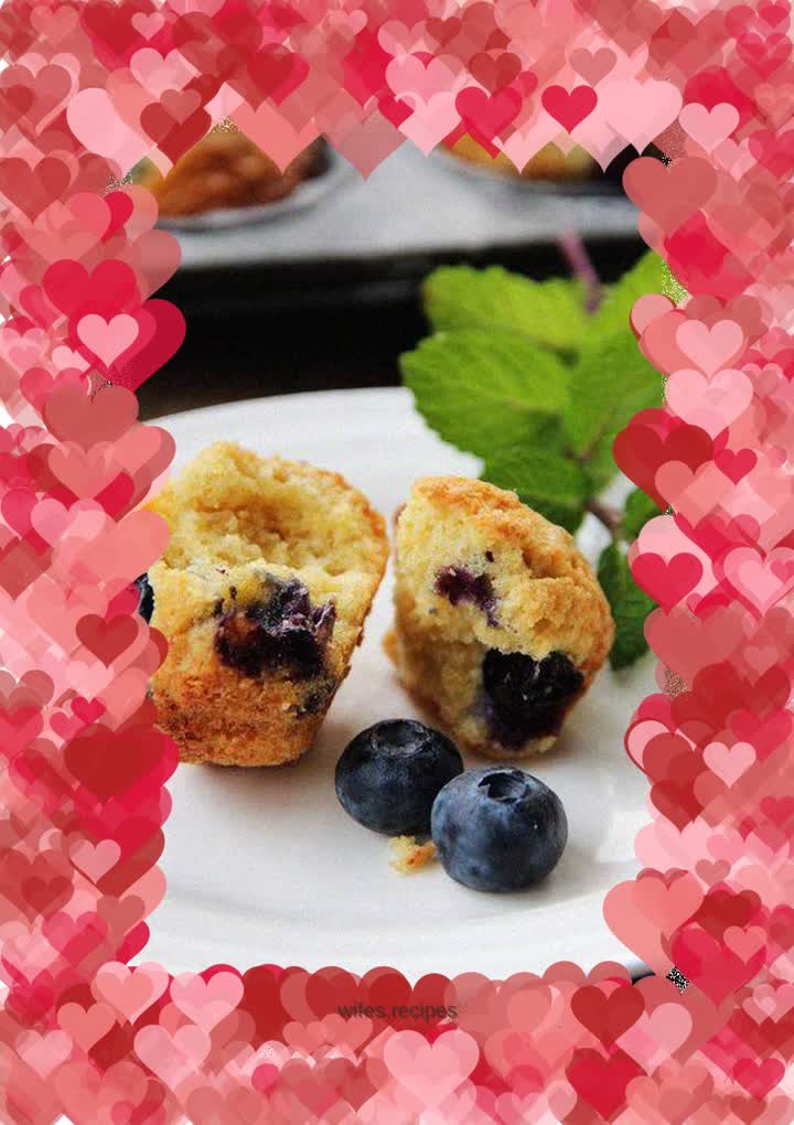 Breakfast is also gorgeous---oatmeal blueberry muffins