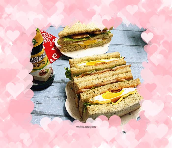 Pork chop and egg sandwich