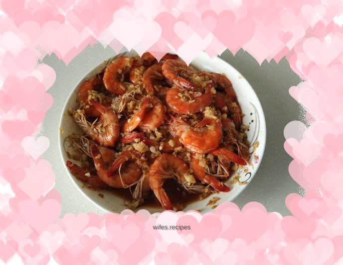 Tinfoil grilled prawns