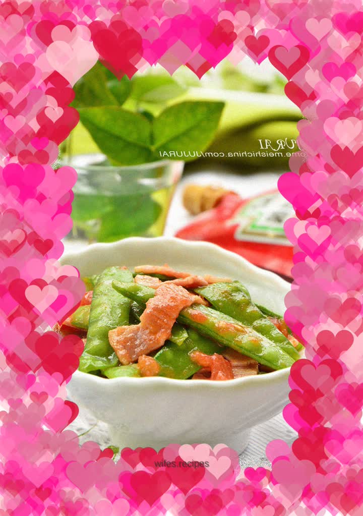 Tomato Sauce Bacon Snow Peas