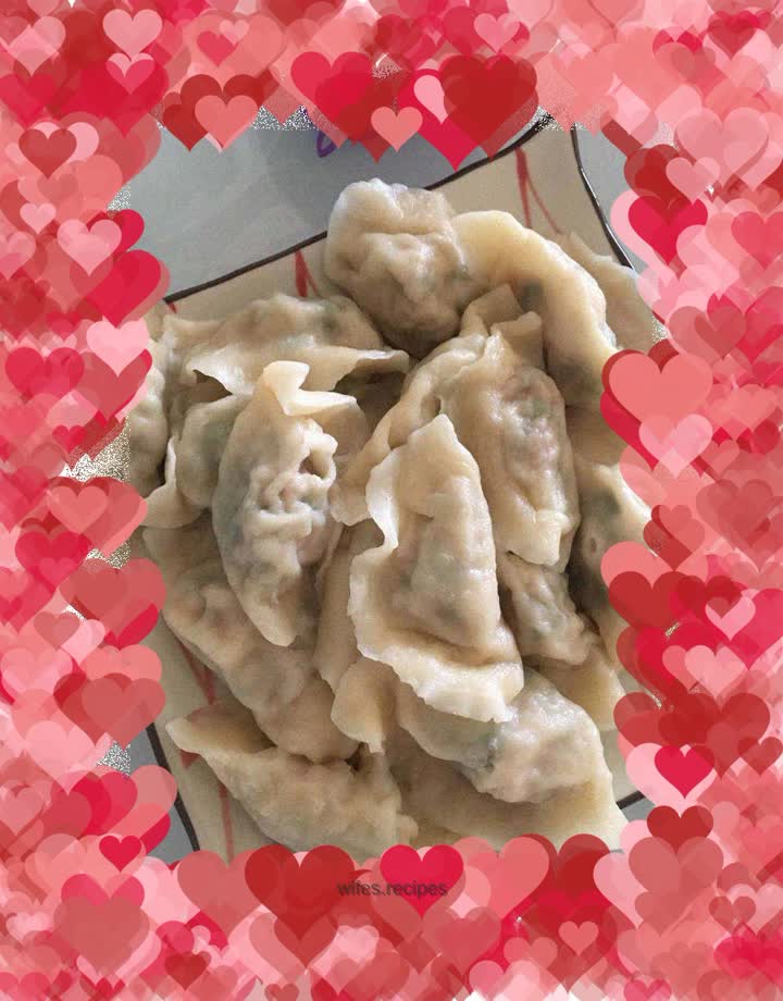 Three fresh dumplings