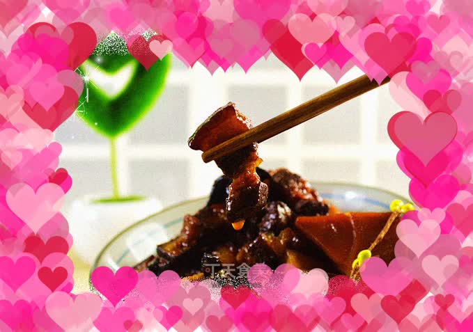 Braised pork belly with bamboo shoots