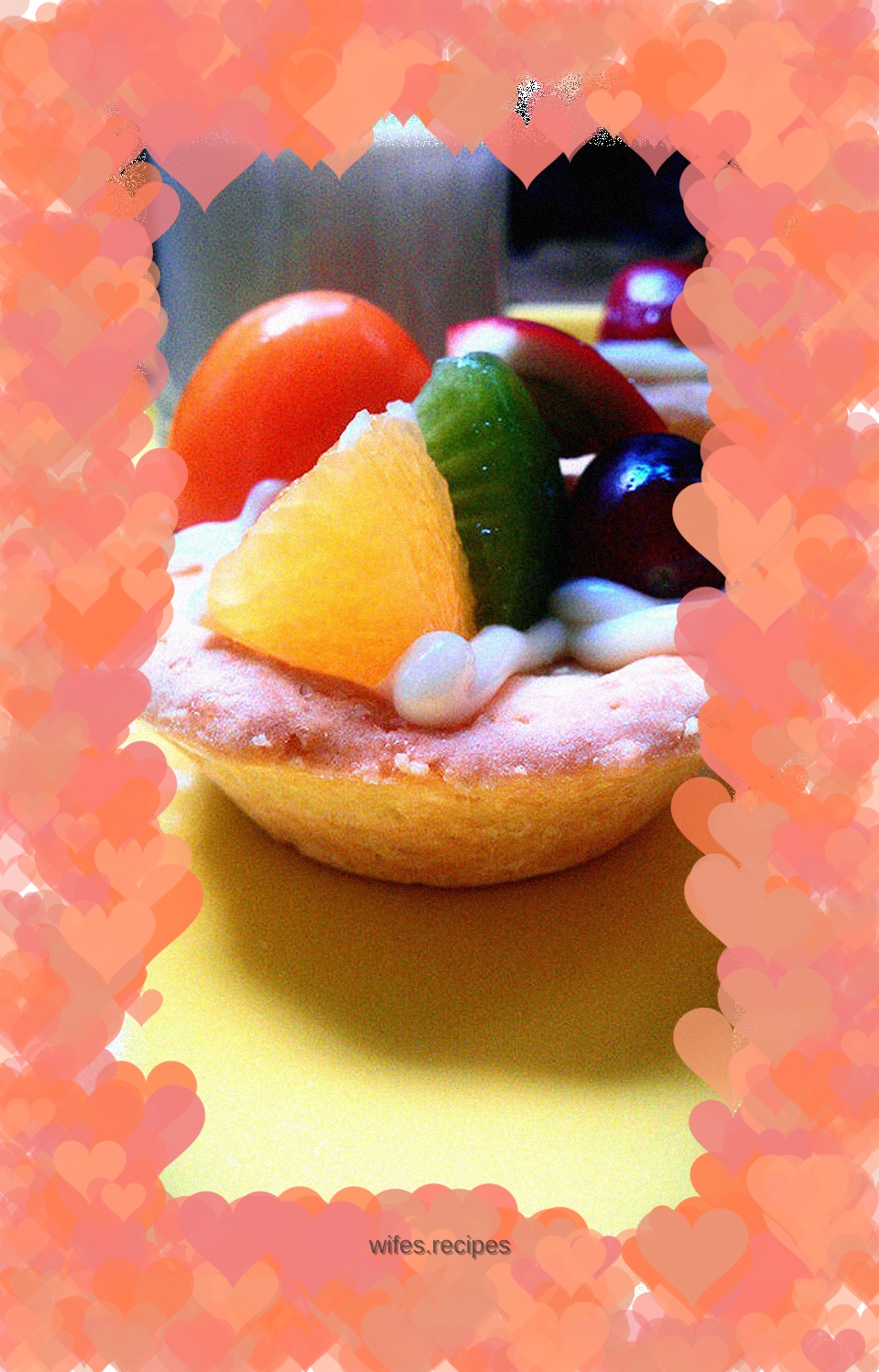 Colorful fruit tart