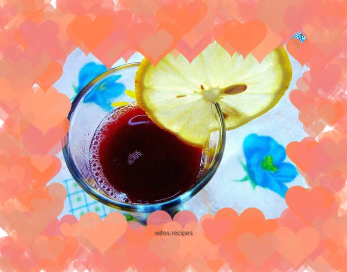 Rose purple grape juice