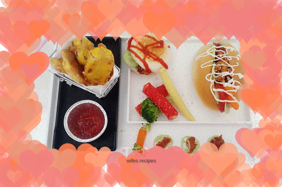 Western breakfast fried chicken buns