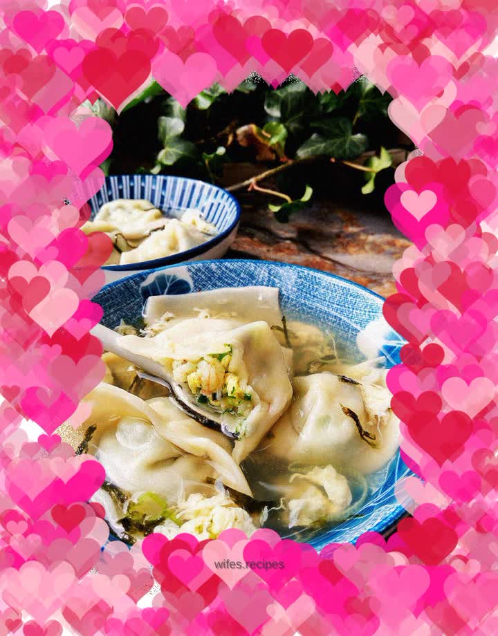Homemade Three Fresh Wontons