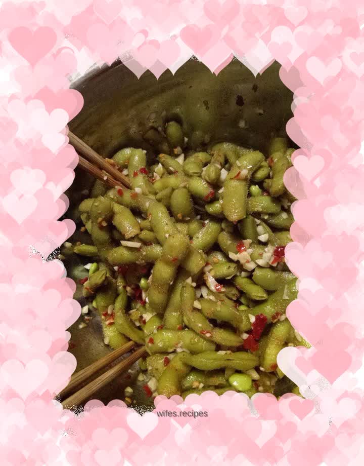 Garlic edamame