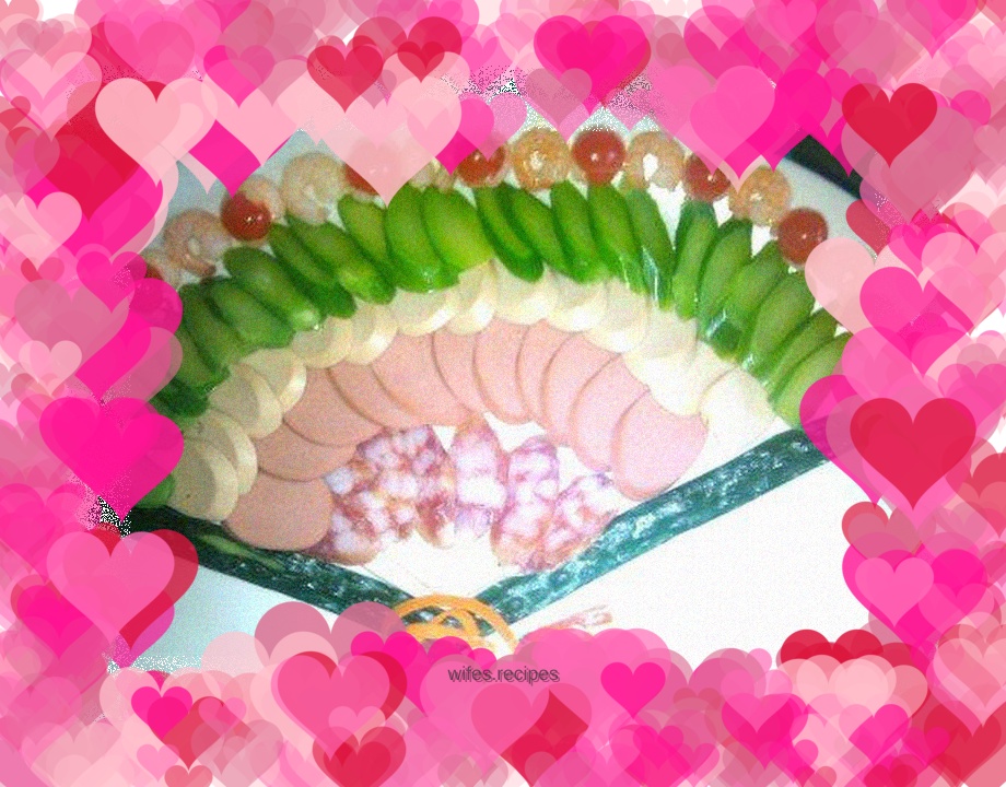 Pictographic Silver Plate Fan Platter