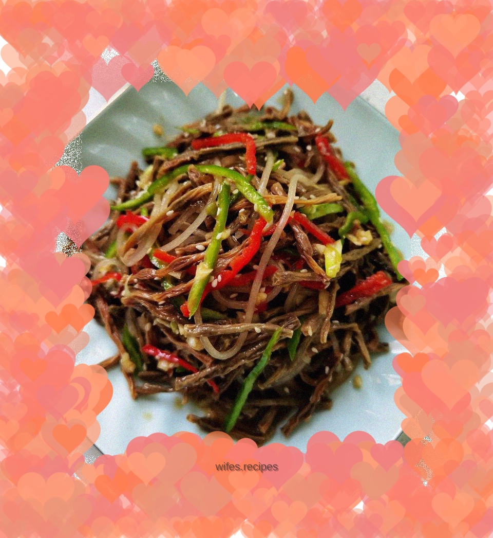 Dried beans mixed with vermicelli