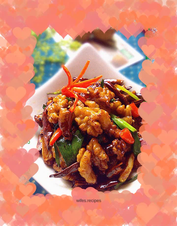 Dry pot spicy walnuts