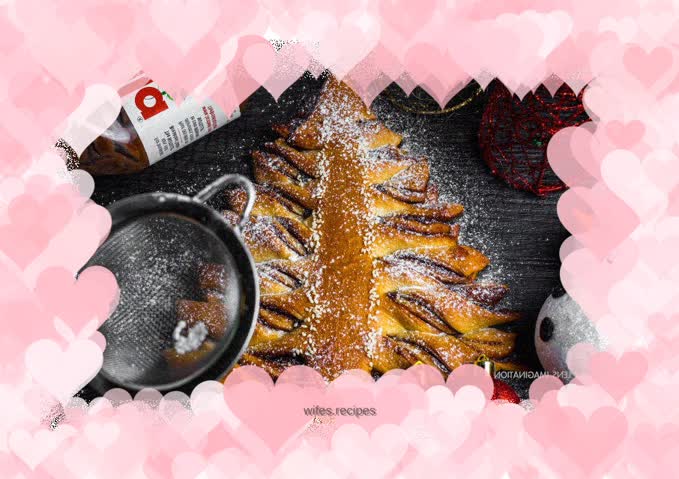 Hazelnut Butter Christmas Tree Twists