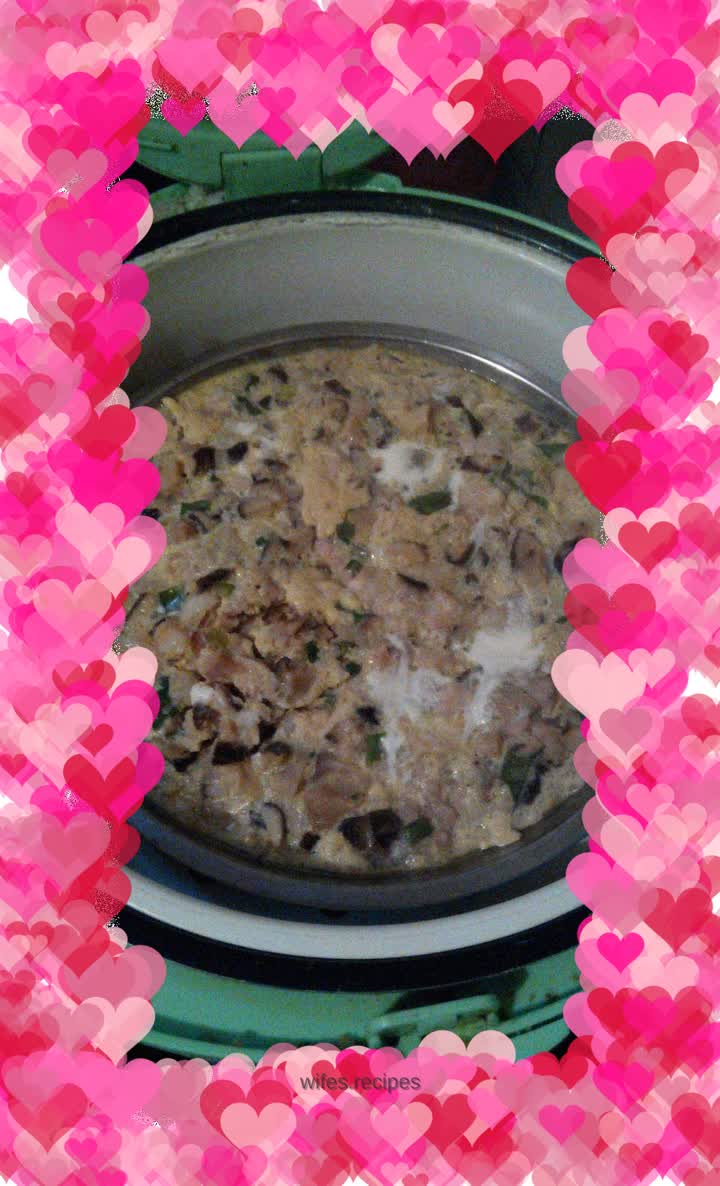 Mushroom and egg patties